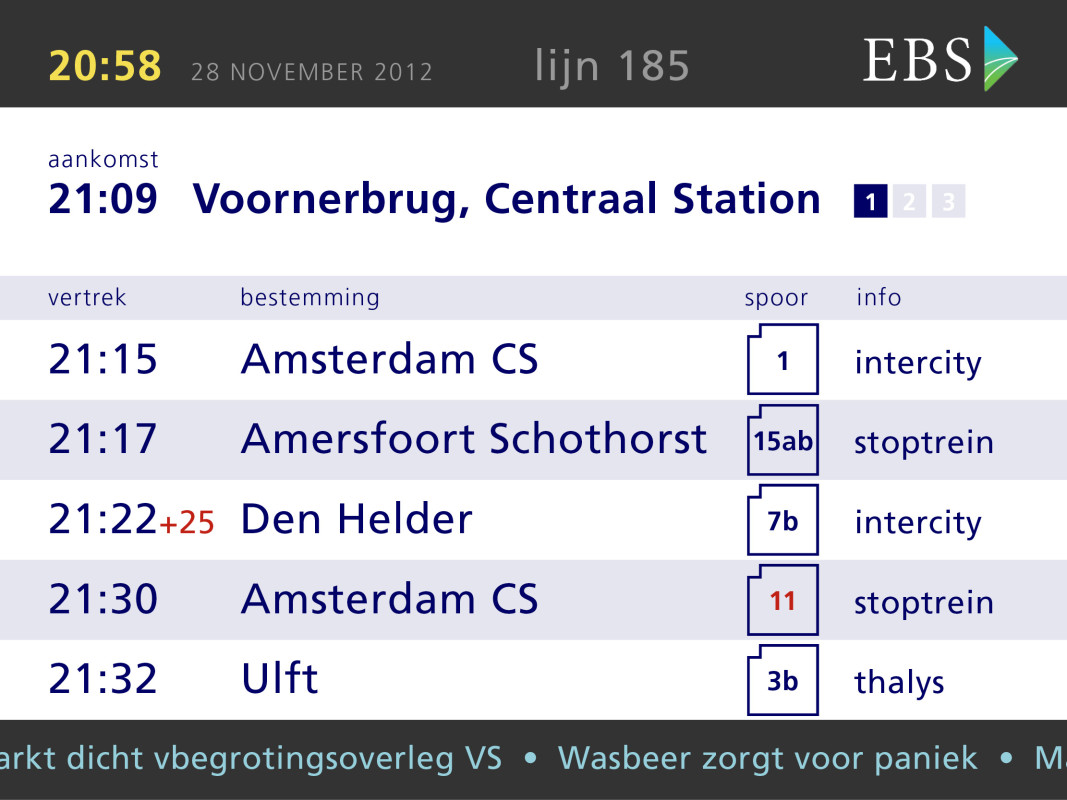 In-bus displays voor EBS