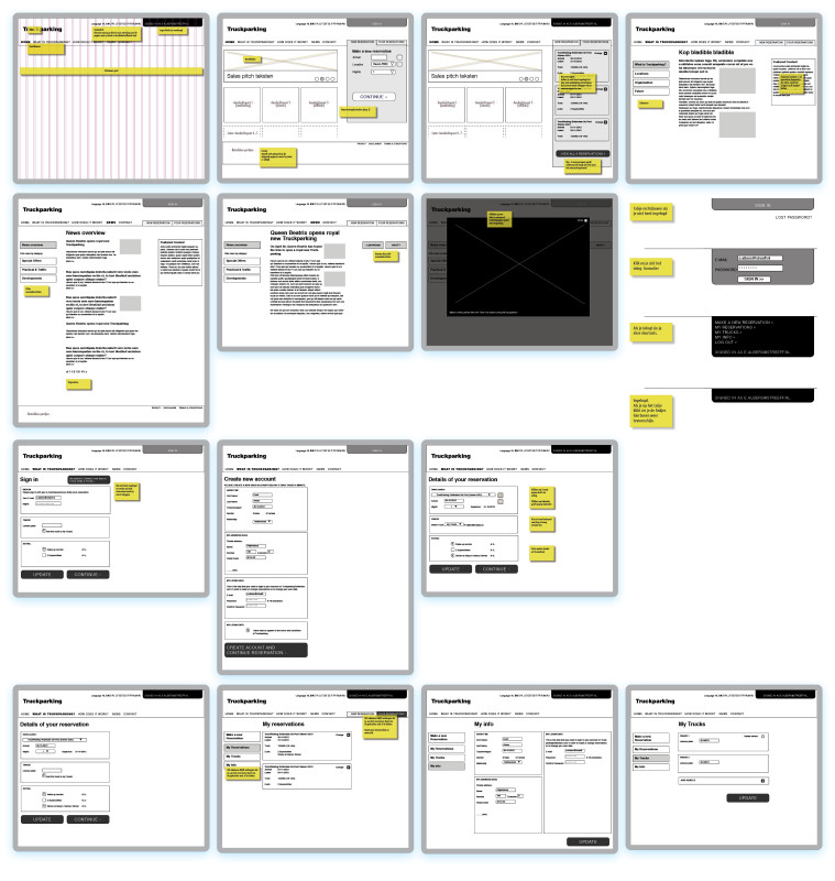 UI design Rotterdam Truckparking